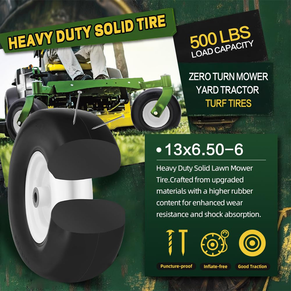 Wiltire side profile displaying 13 inch diameter and 6.5 inch tread width for sizing clarity