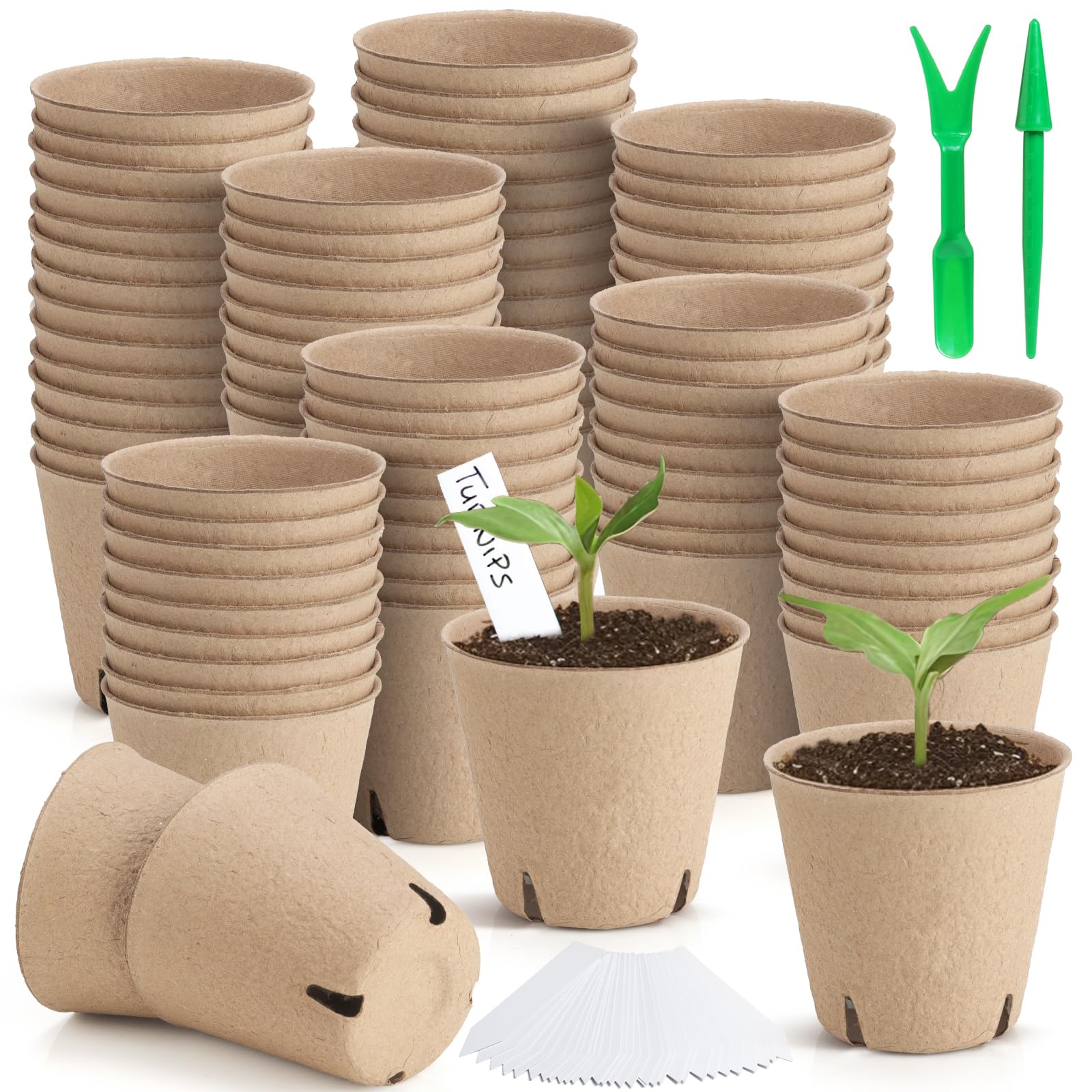 WinJiaYao front packaging showing 130 peat pots and included labels