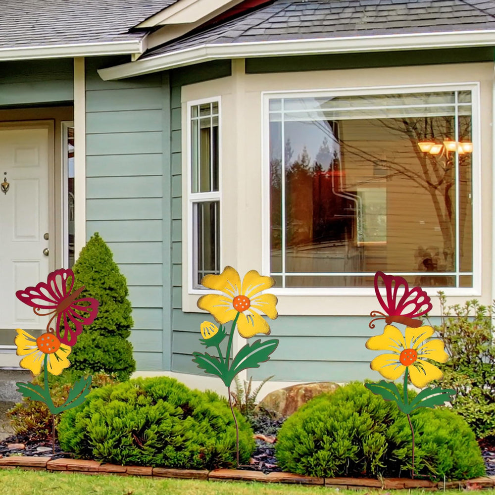 WKHOMEDECO installed along garden pathway creating welcoming curb appeal