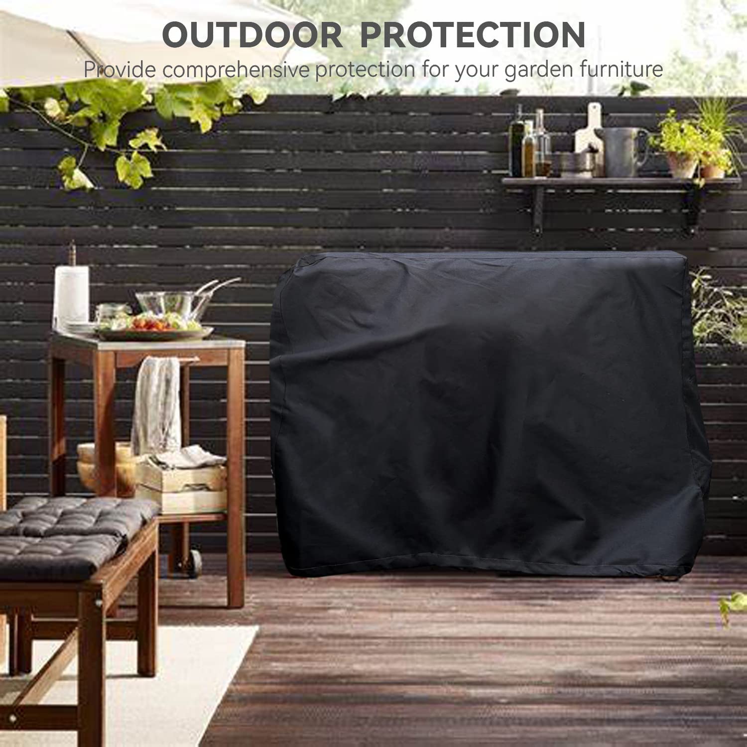 Wnanan cover beside ruler showing 36x24x35 size for accurate fit