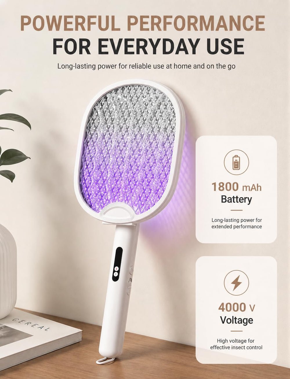 WOCVRYY in-use swatting action eliminating mosquito for immediate pest control