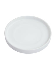 Woiida front view of matte white saucer showing stable base and clean finish