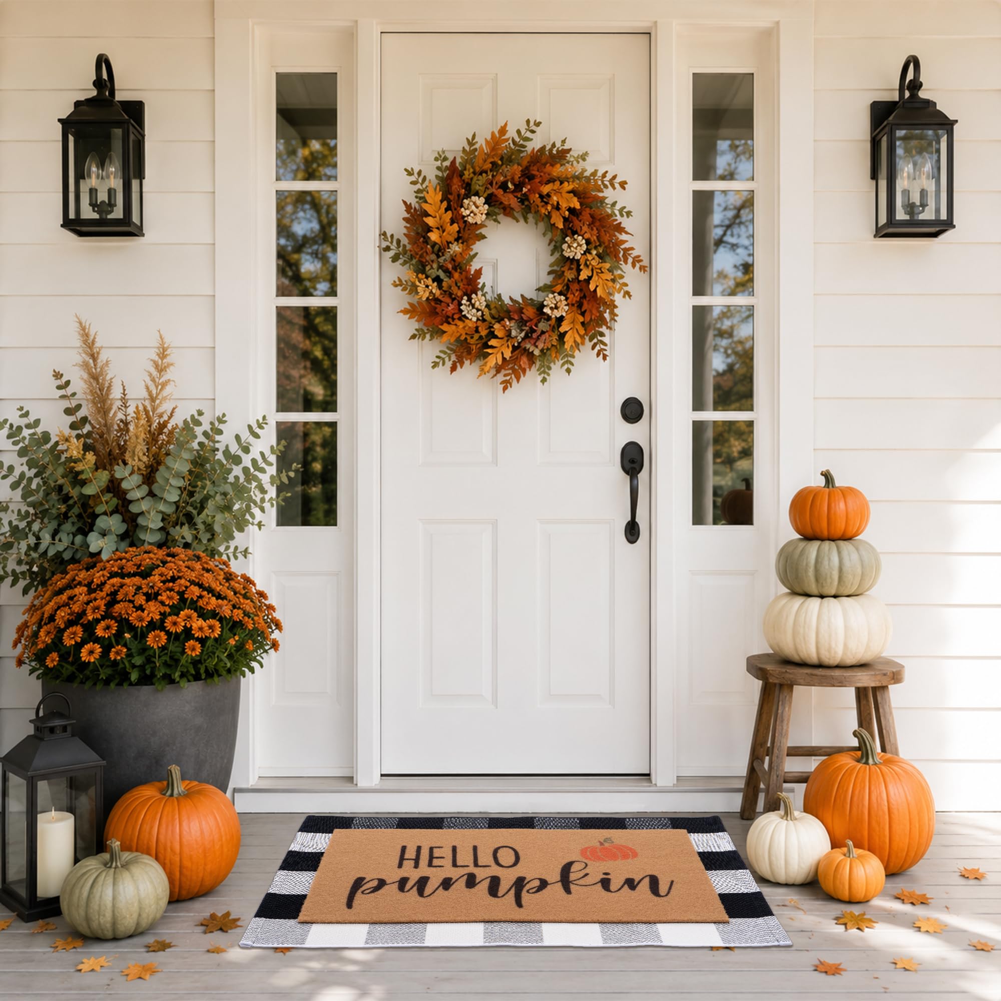 Woiqeuwr mats at a front door demonstrating scale and fit advantage