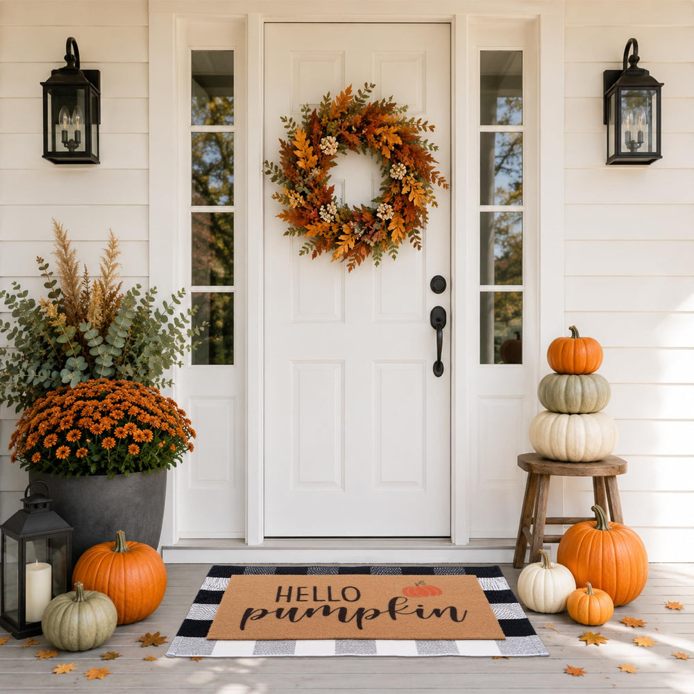 Woiqeuwr mats at a front door demonstrating scale and fit advantage