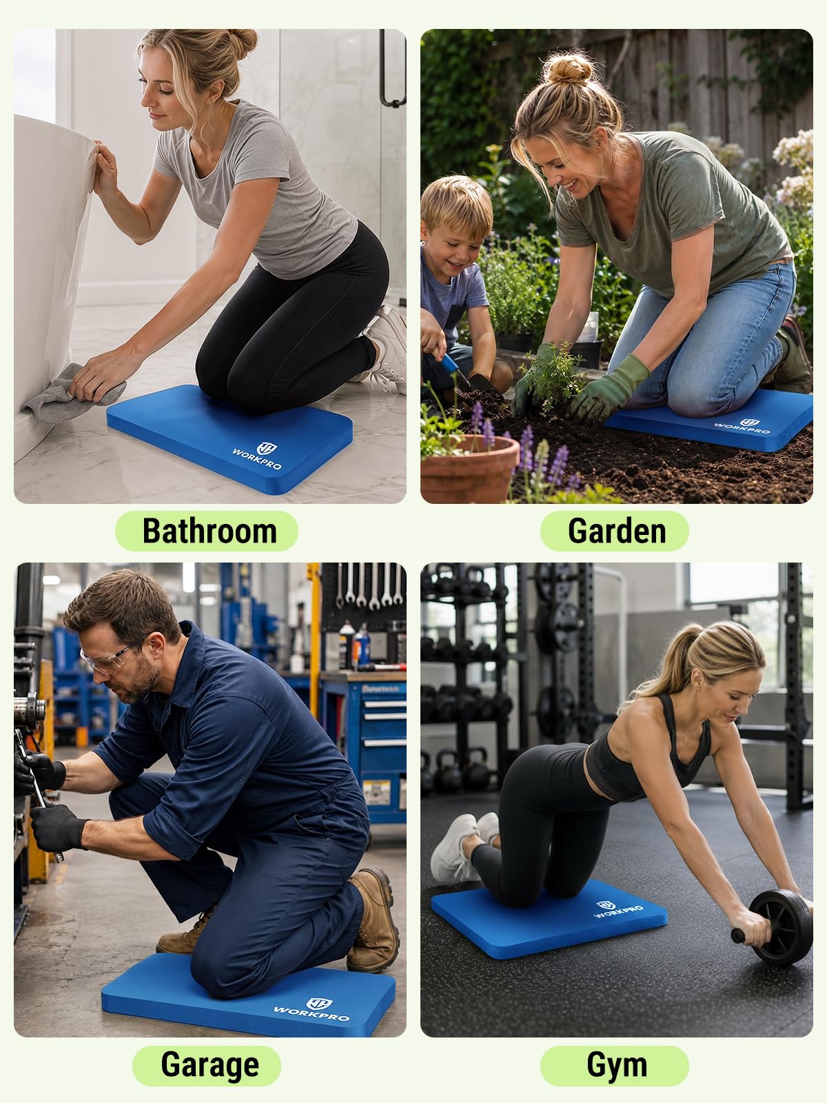 WORKPRO pad in outdoor lifestyle setting providing comfort for long tasks