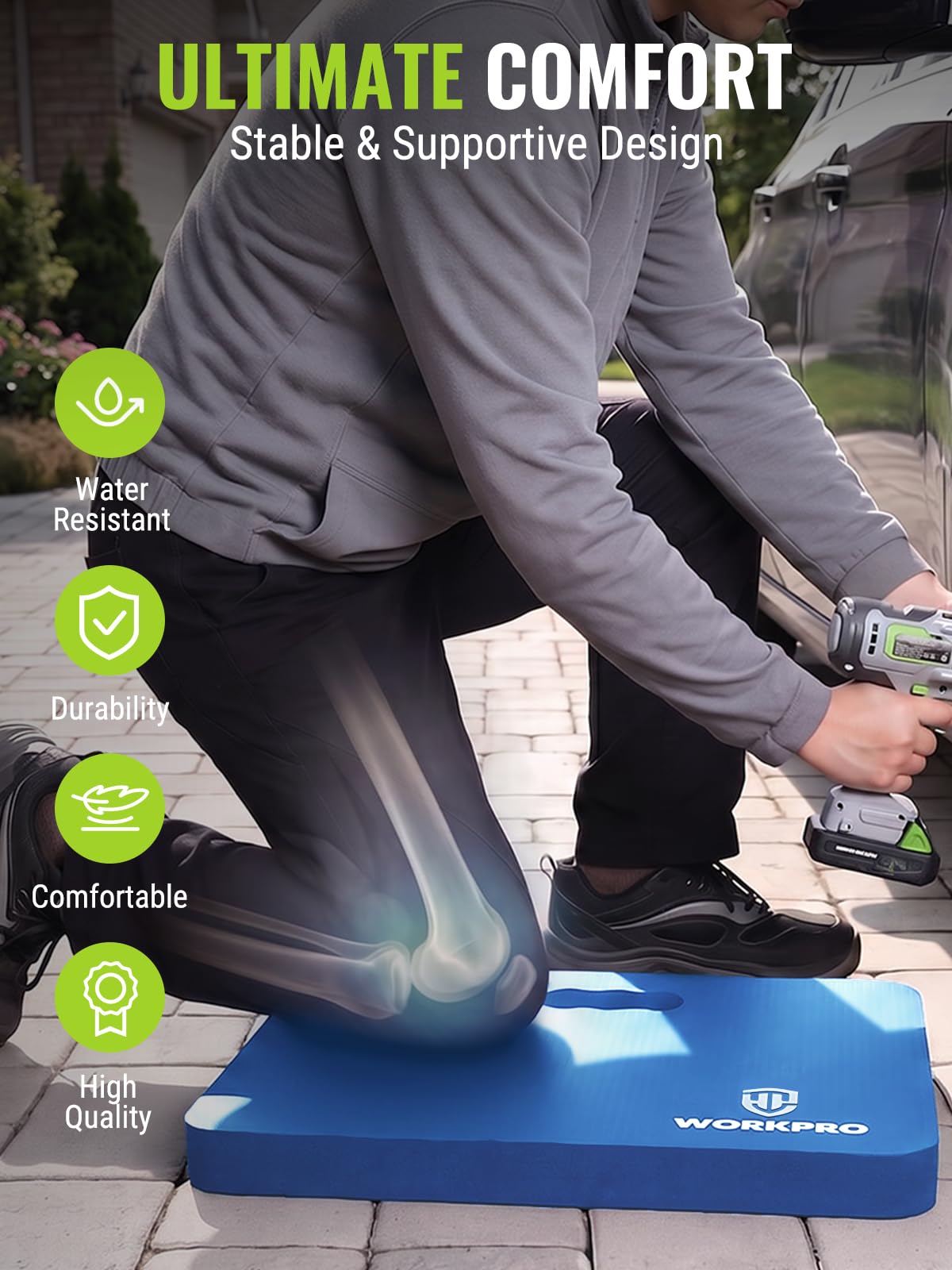 WORKPRO textured underside detail providing non-slip stability benefit