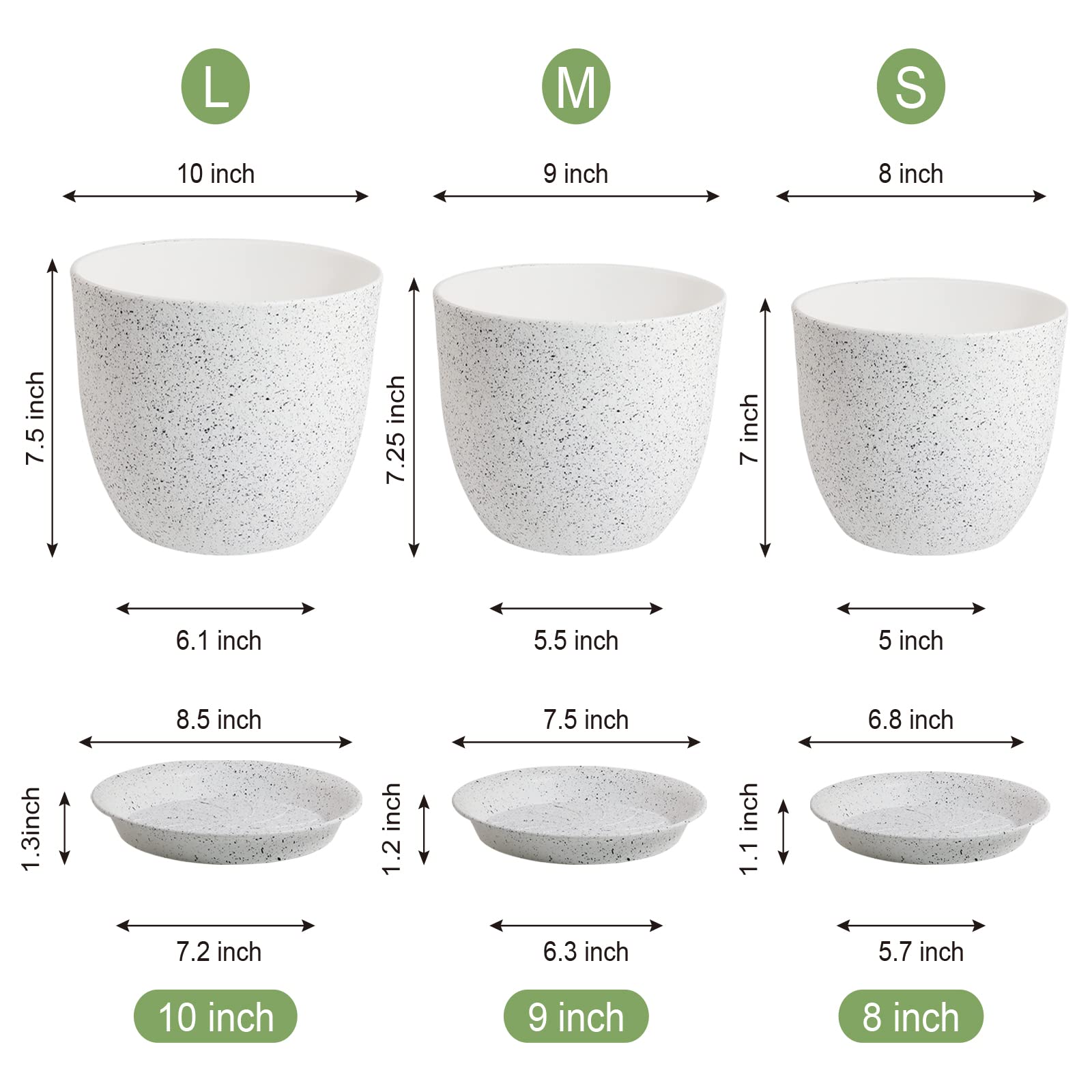 WOUSIWER close-up granite texture highlights durable finish and scuff concealment