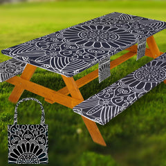 Wrakus front view of fitted table cover showing a neat protective fit
