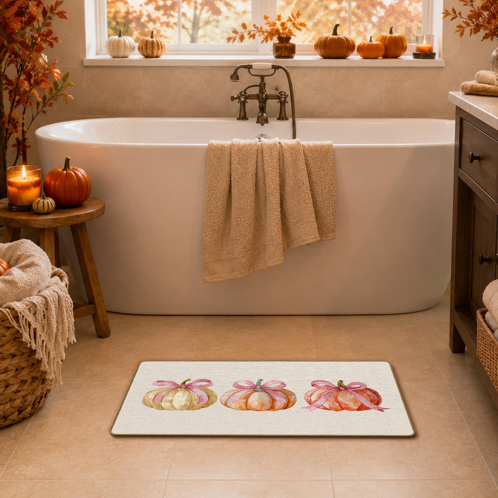 WTOGQ mat next to door showing 17x29 size for correct fit