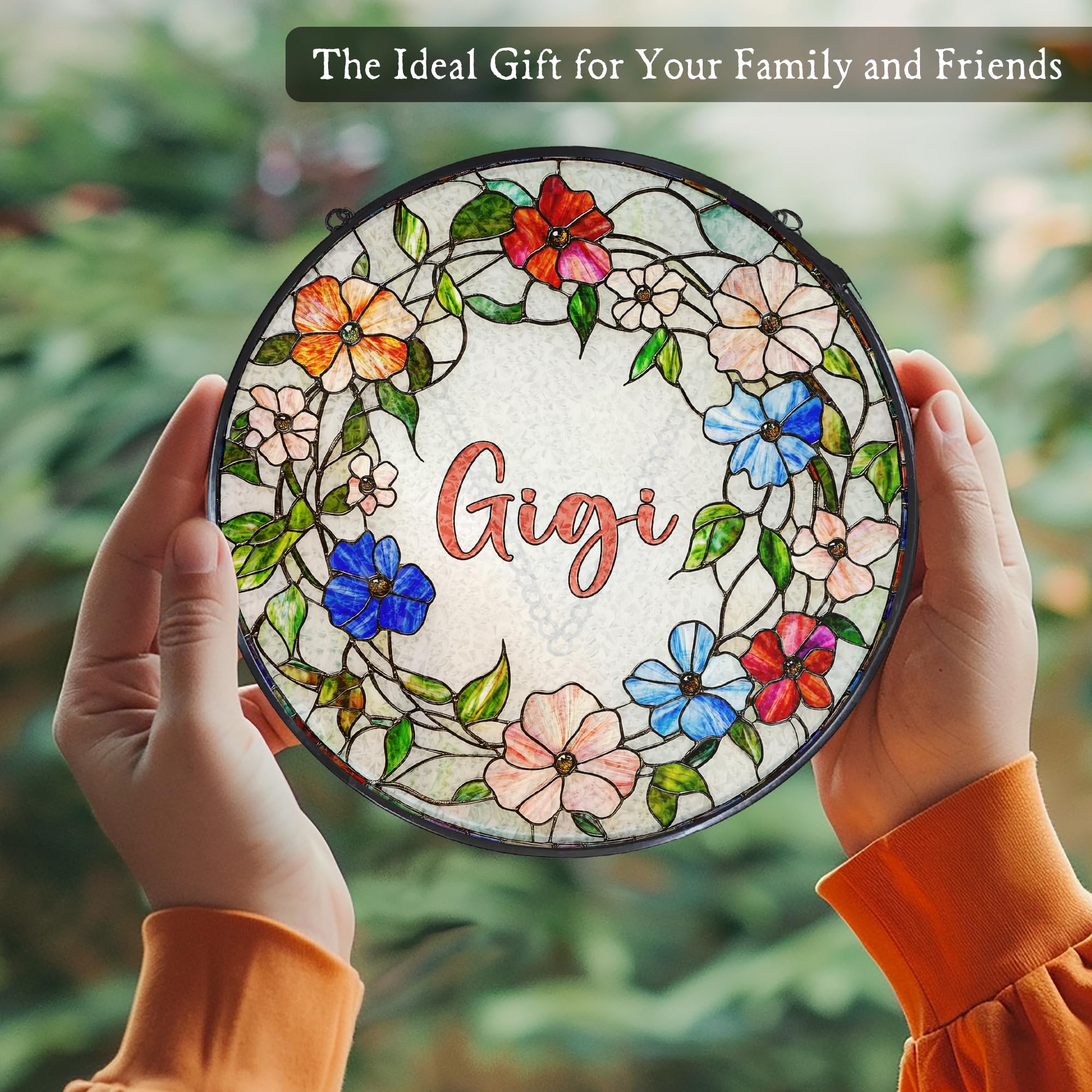 WUHSDIBC Gigi floral hung in window creating colorful room accents