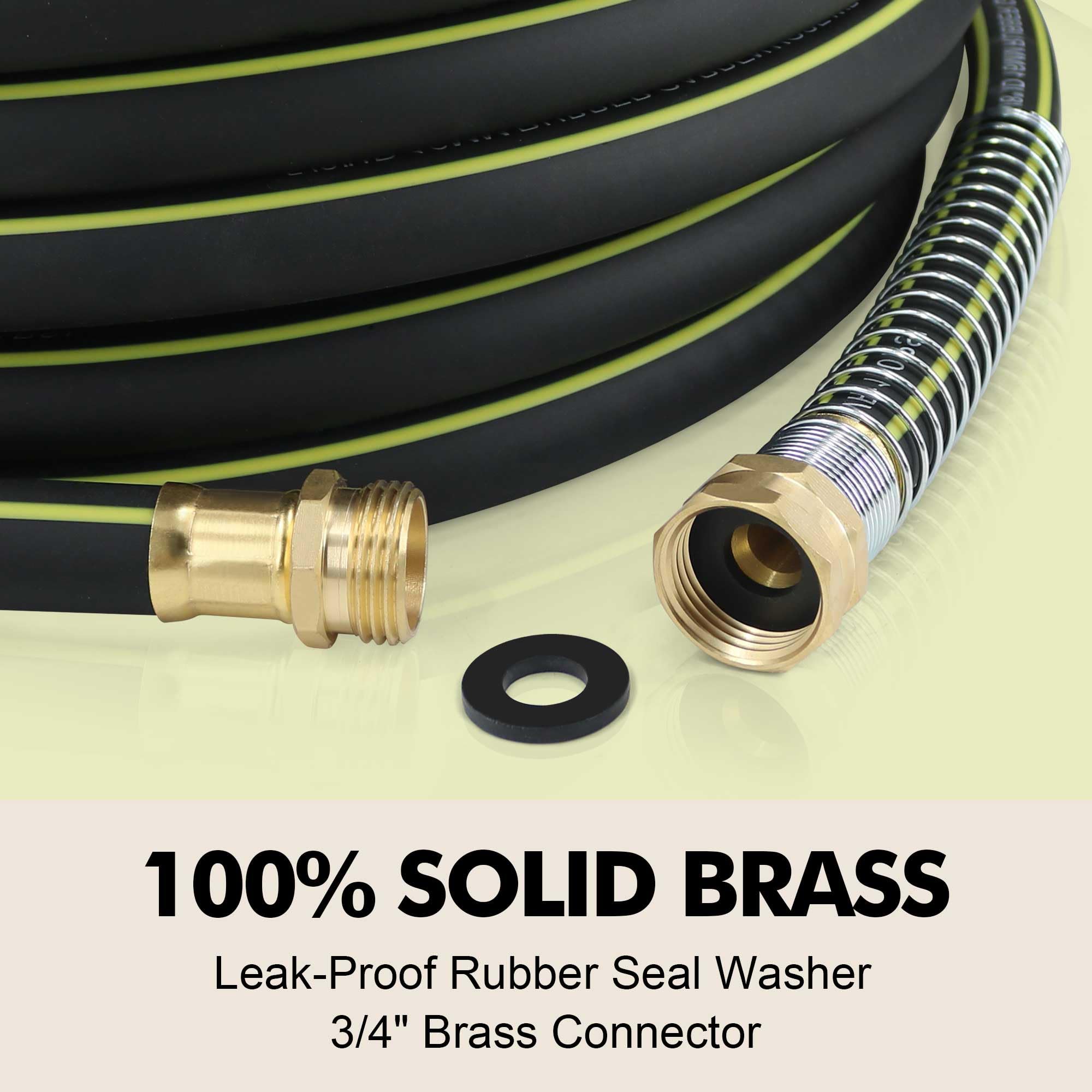 Wurzberge reinforced three-ply hose side view showing durable construction benefit