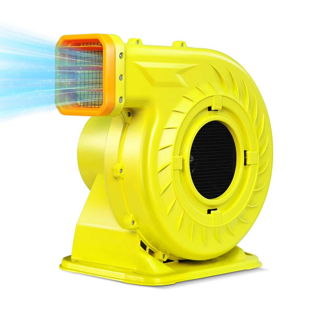 WZIIOT blower front view showing robust housing and stable base, reliable power delivery