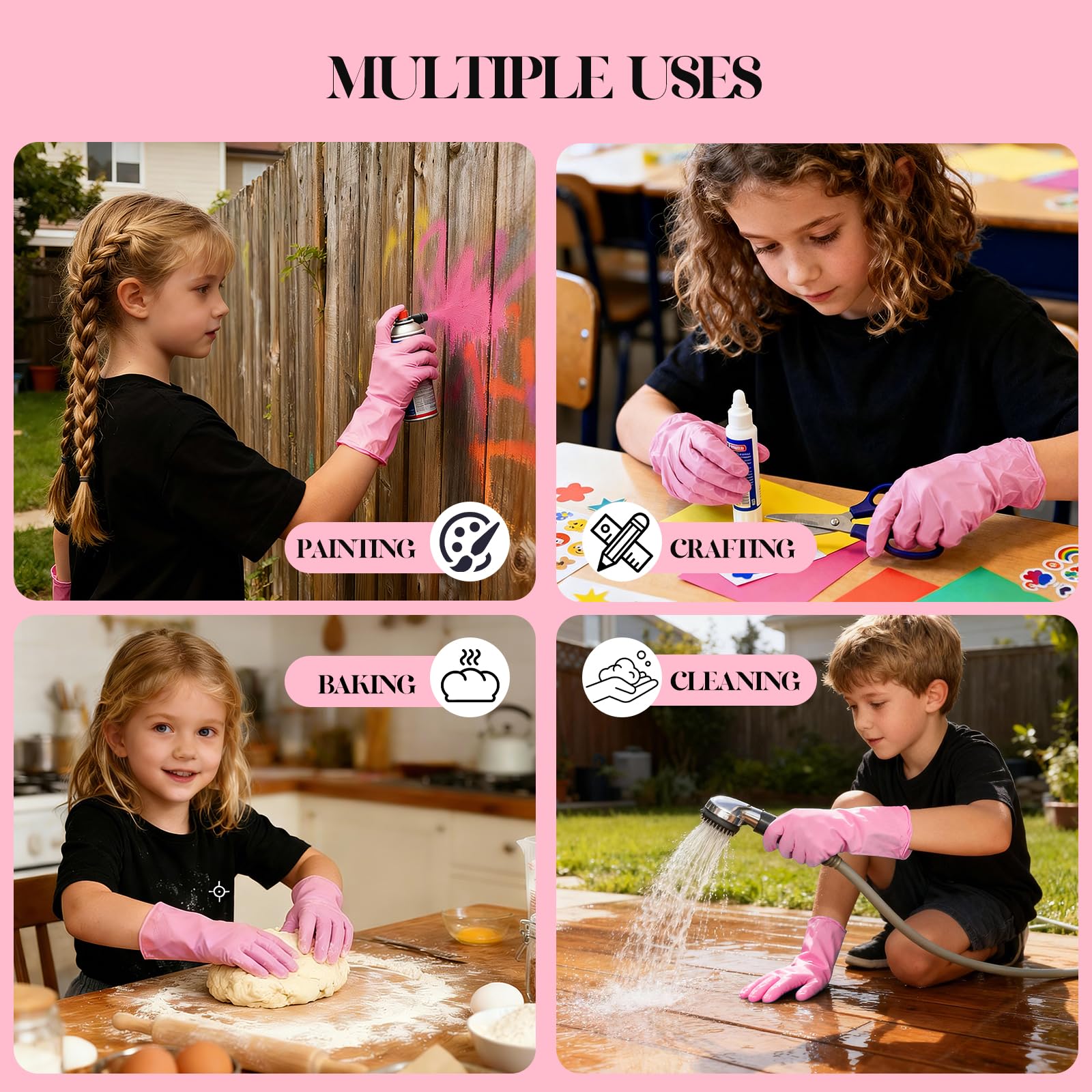 Xandoval gloves in painting activity protecting clothes and hands