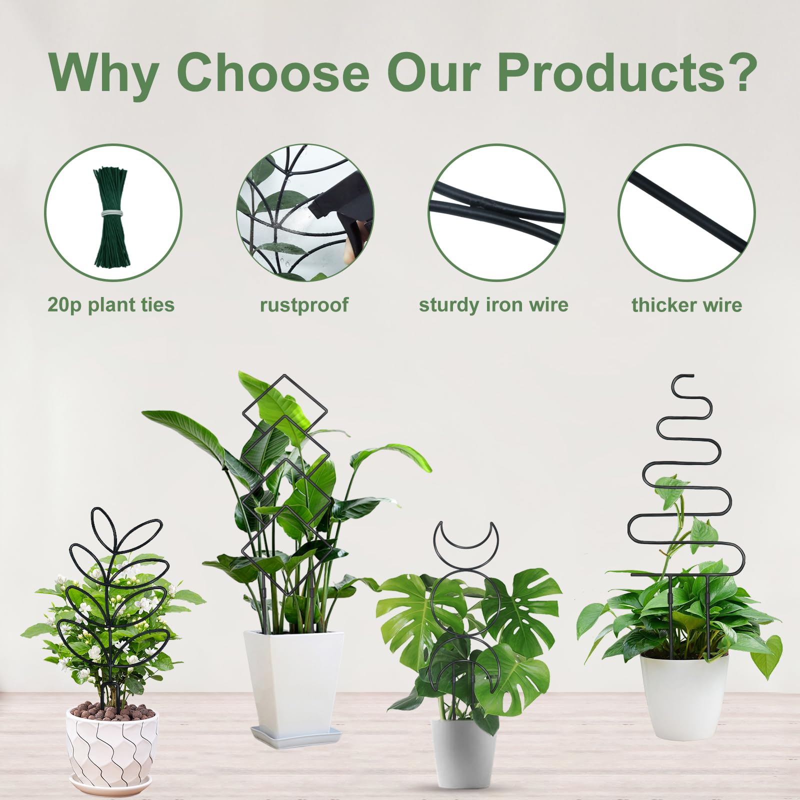 Xeeol display of four distinct trellis shapes highlighting styling options