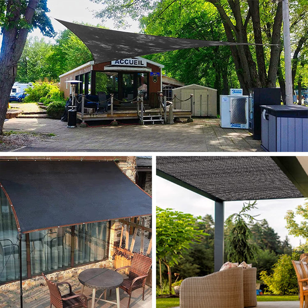 Xlimin covering a dog kennel offering pet cooling shelter