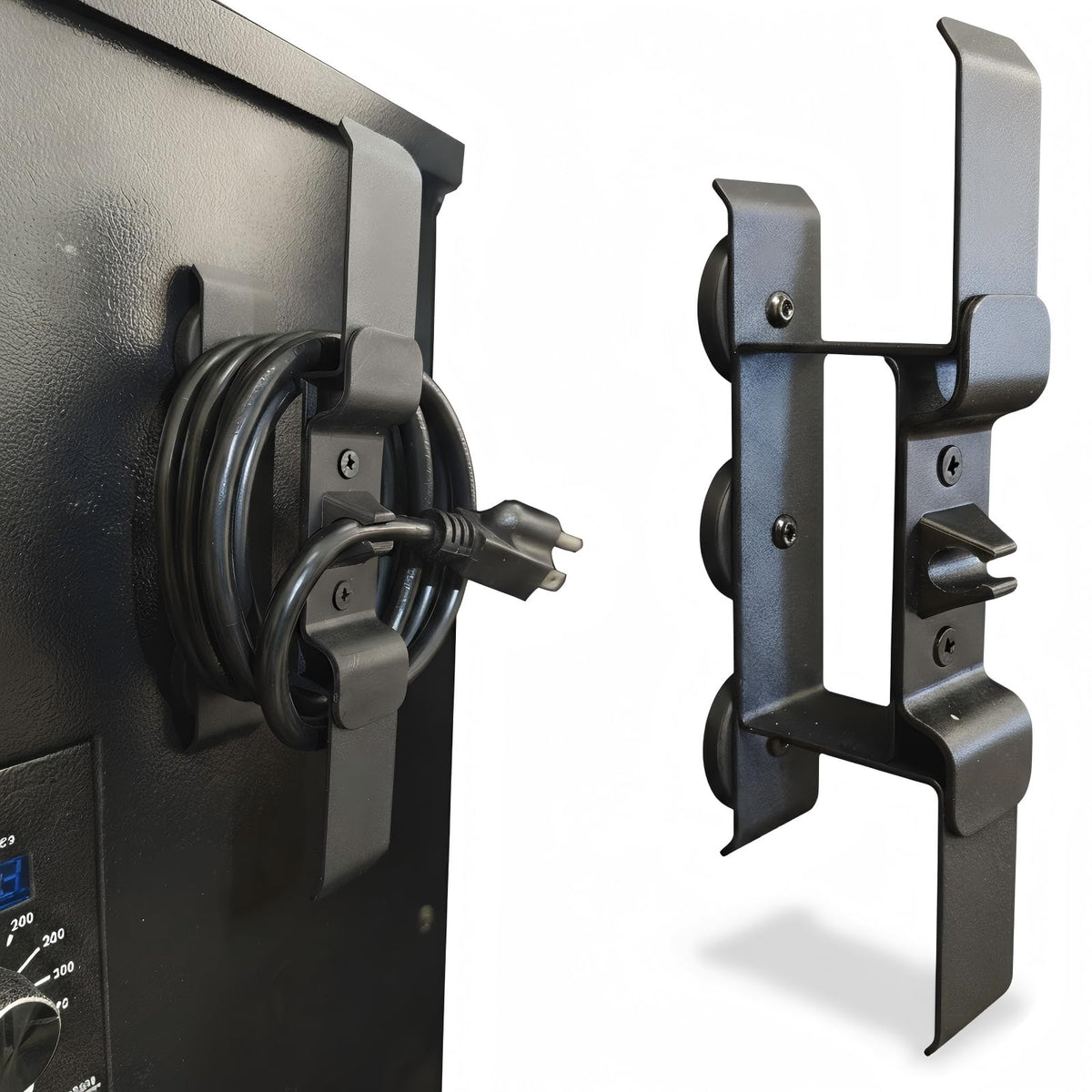 XOIEPZE front view showing compact magnetic cord organizer benefit of neat storage