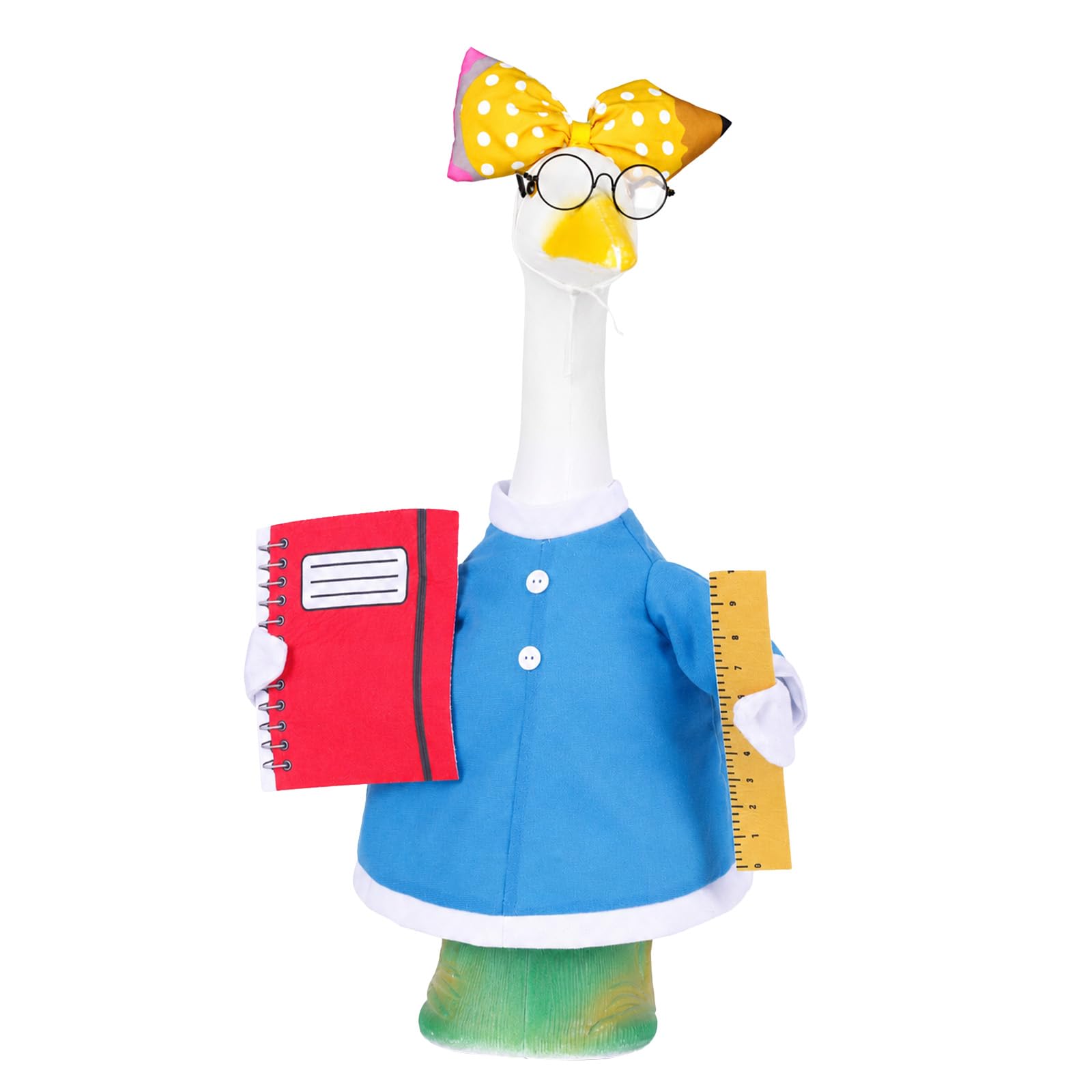 Xroyniu front view showing full teacher outfit for clear welcoming display
