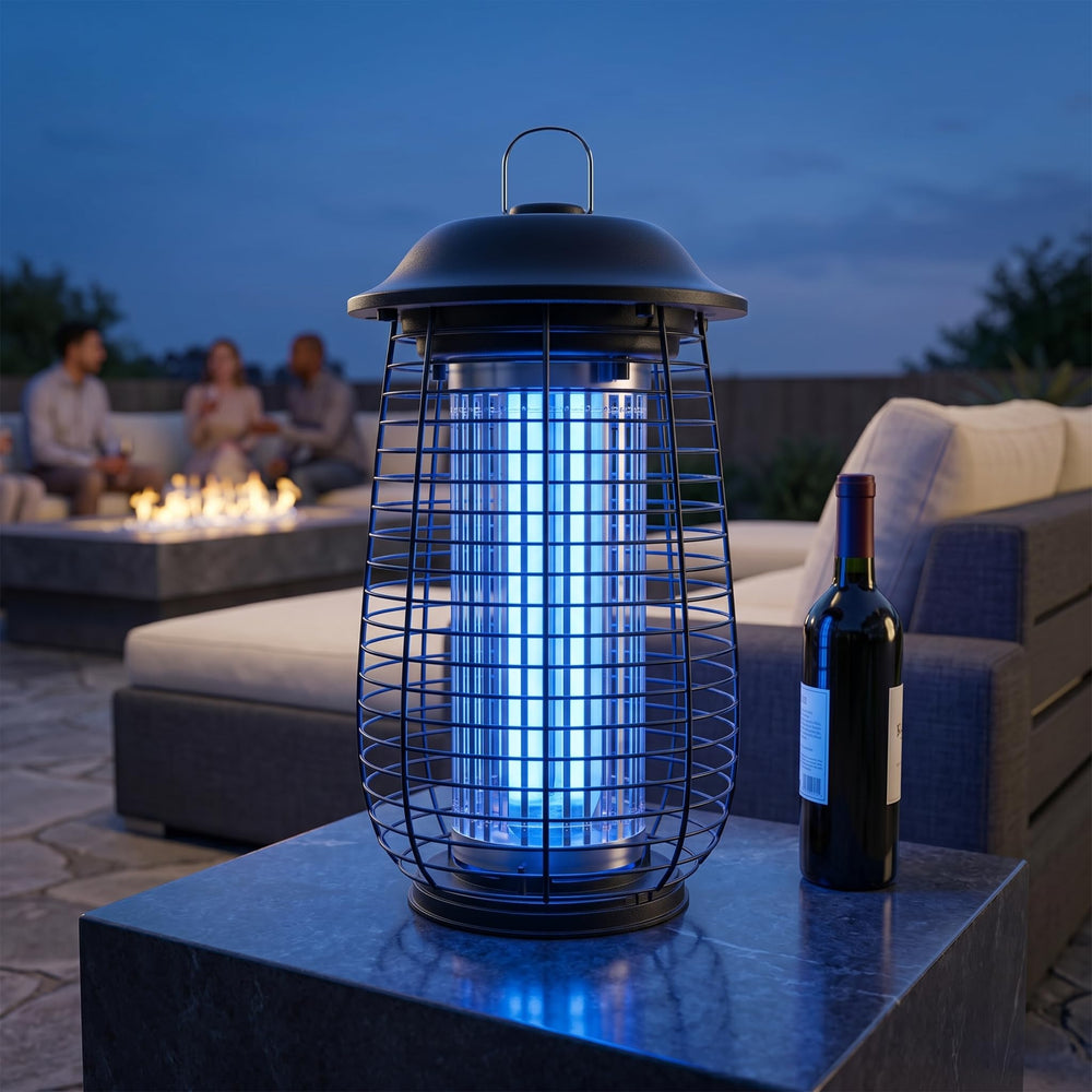 XUMEMOLL long power cord and IPX4 rating for safe light-rain outdoor placement