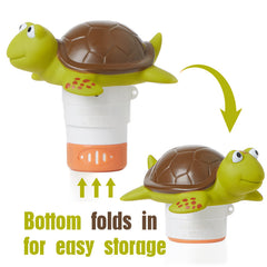 XY-WQ turtle floater adjustable flow ring closeup for precise release