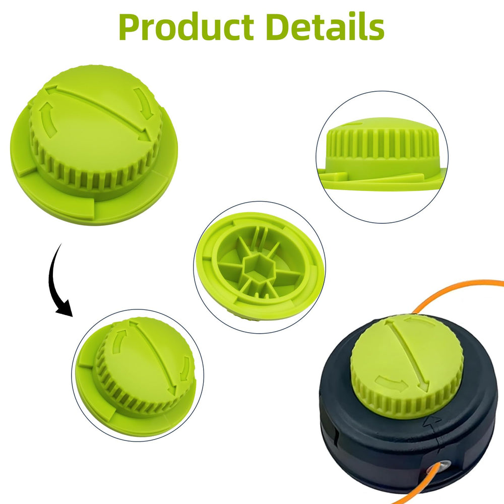 YaBeHo bump knob installed on Ryobi trimmer head for straightforward repair