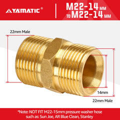 YAMATIC side profile highlighting solid-brass body for long-lasting durability