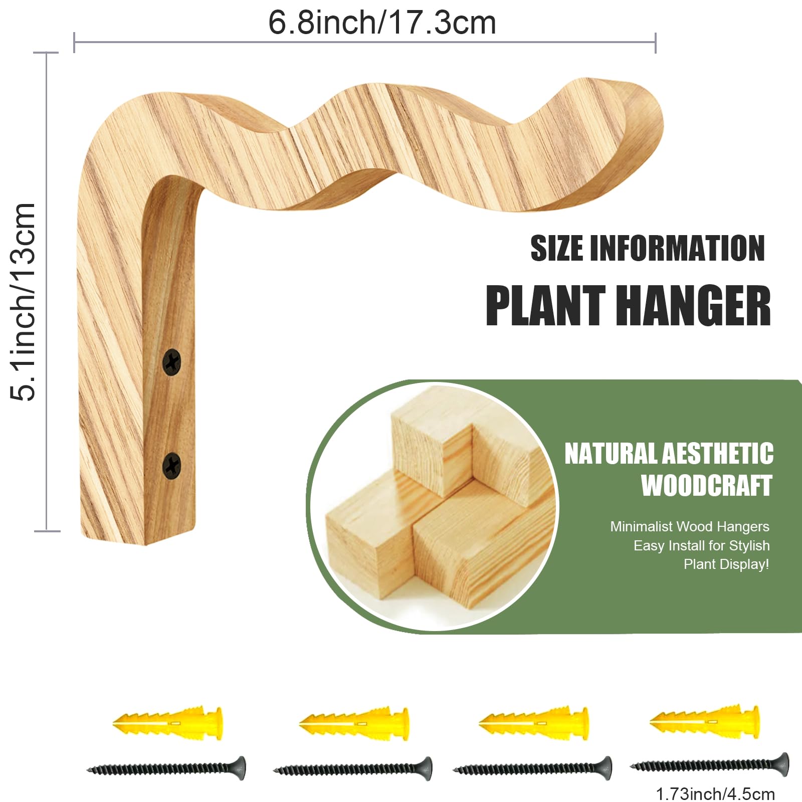 Yaostepqi wall hanger mounted with a woven plant basket demonstrating sturdy, stylish support
