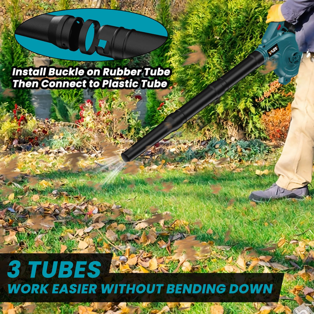 YAWV attached flexible hose in vacuum mode for indoor cleanup benefit