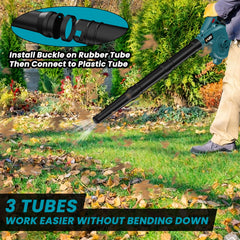 YAWV attached flexible hose in vacuum mode for indoor cleanup benefit