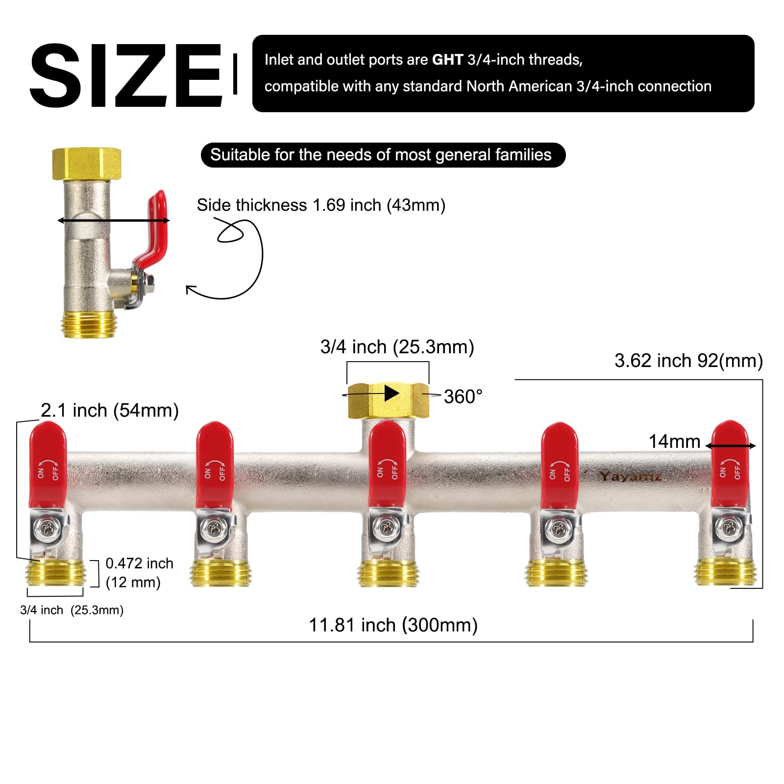 Yayamz close-up of precision brass ball valves and metal handles for smooth, reliable control