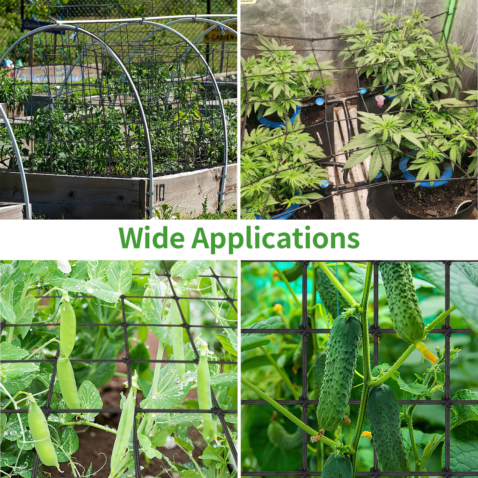 yeestone folded trellis net compact for storage and easy transport