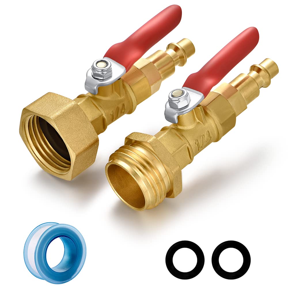 YELUN brass adapter front view showing compact durable design and quick setup benefit