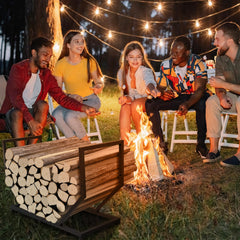 YENGOTH side profile highlights unique shape for ventilated wood storage