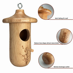 yewacne close-up of 1.1-inch entrance hole highlighting bird-sized access and safety