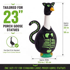Yeyeplum close-up of glow-in-the-dark cat details highlighting nighttime visibility