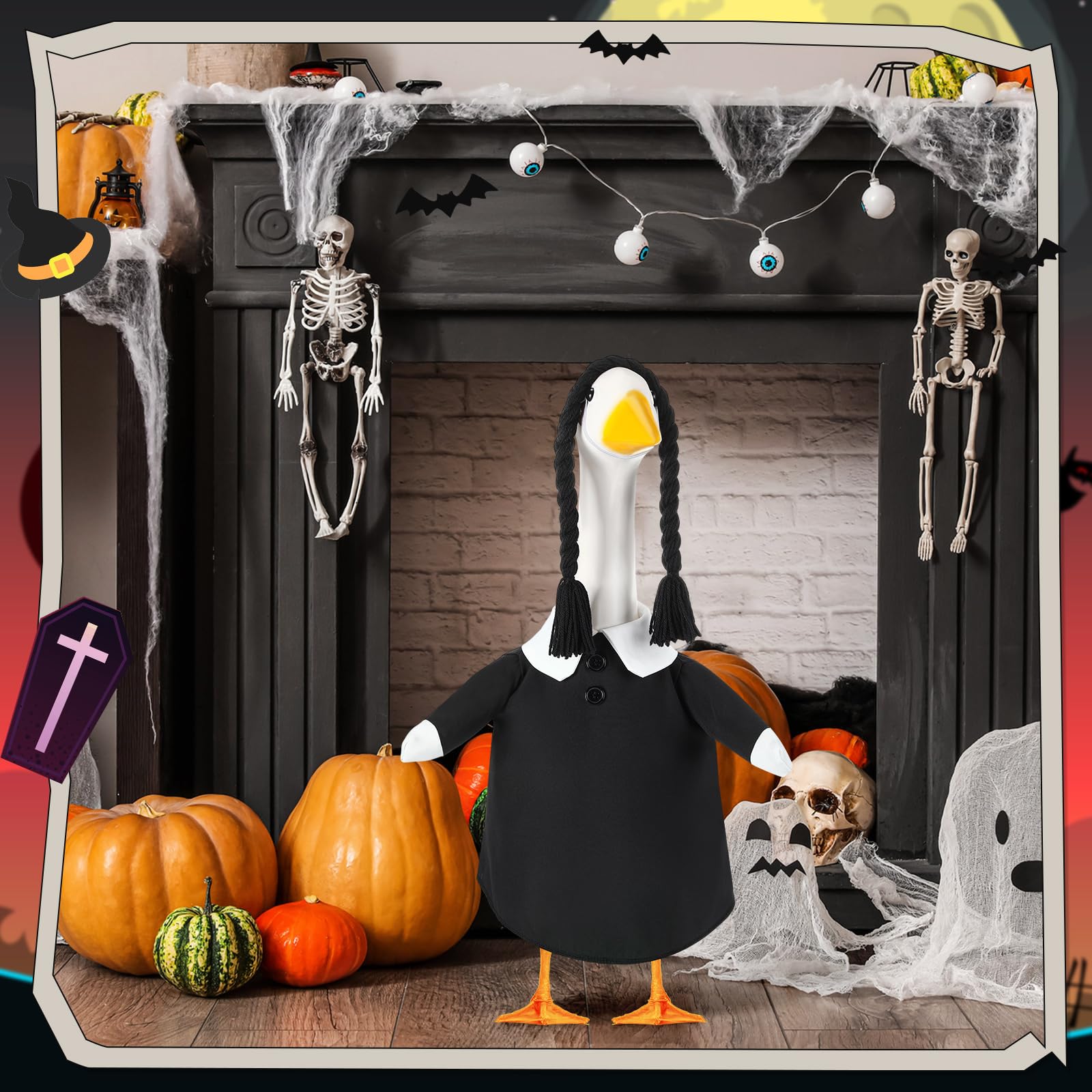 Yeyeplum outfit on 23-inch goose for clear size and scale reference