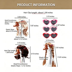 YFFSQXH braided pigtails wig close-up showing texture and secure fit for decoration