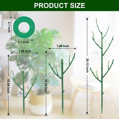 Yhtpouqe stakes stacked to full 42.13in height demonstrating adjustable support for tall plants