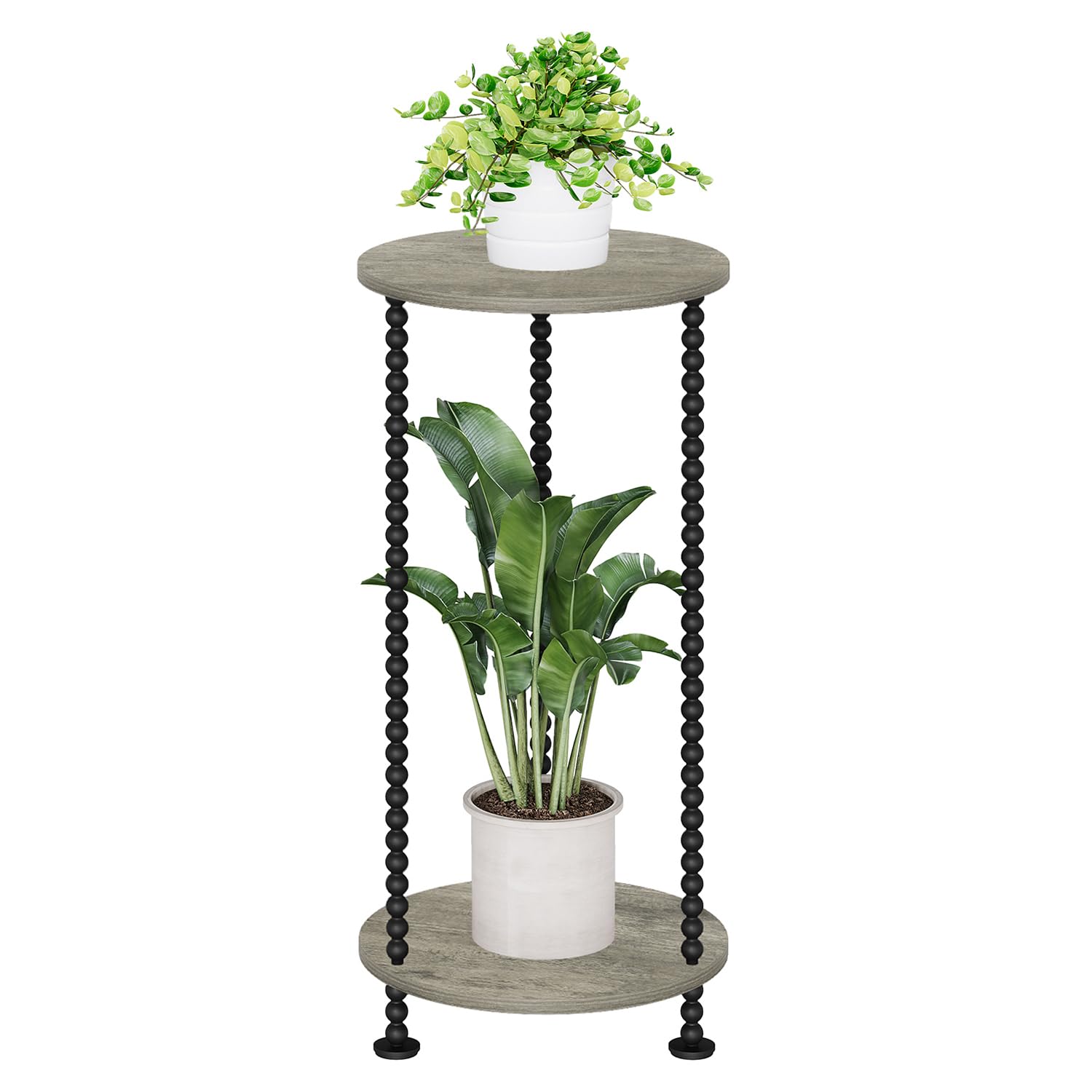 YINMIT front view showing two-tier plant display and compact footprint