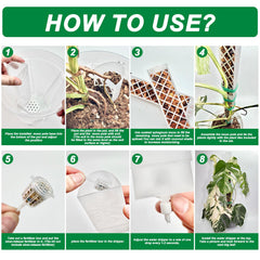 Yioviru water dripper detail illustrating steady moisture delivery for healthier aerial roots