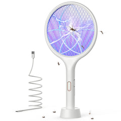 YISSVIC front packaging showing two white rackets and base, clear product view and benefit