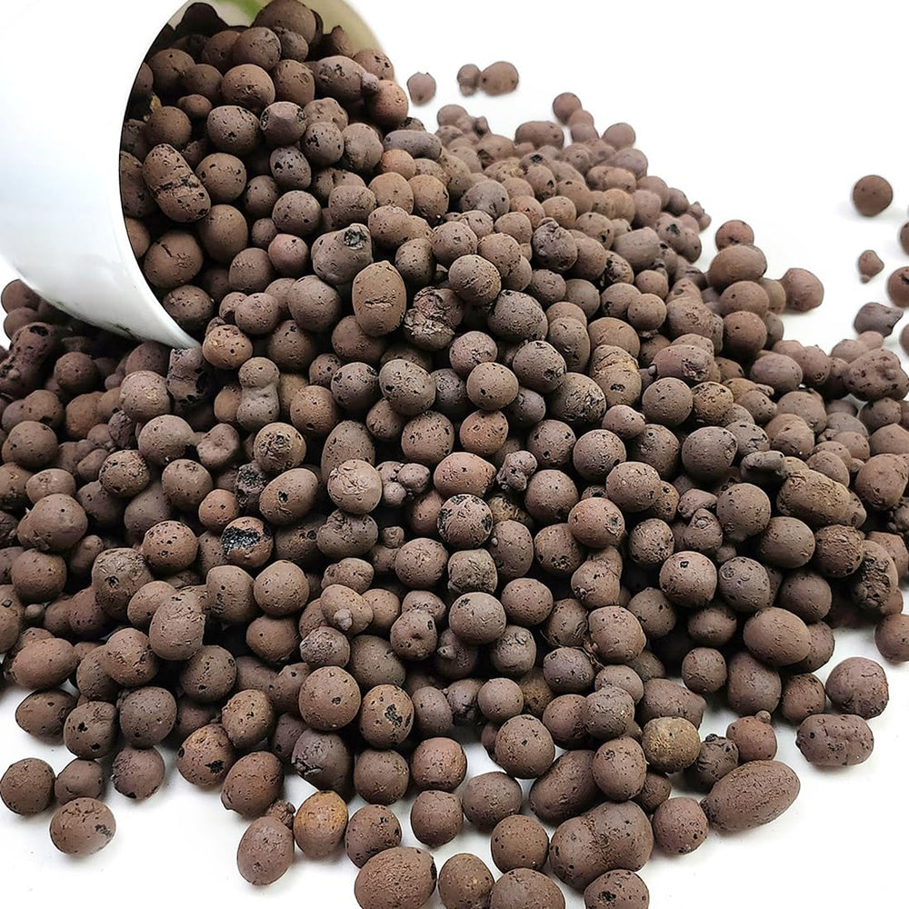 YISZM front pack showing clay pebbles and product weight benefit