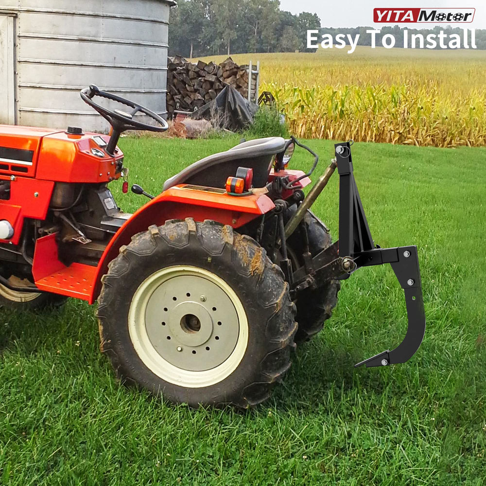 YITAMOTOR in-use on tractor digging a trench showing efficient soil penetration benefit