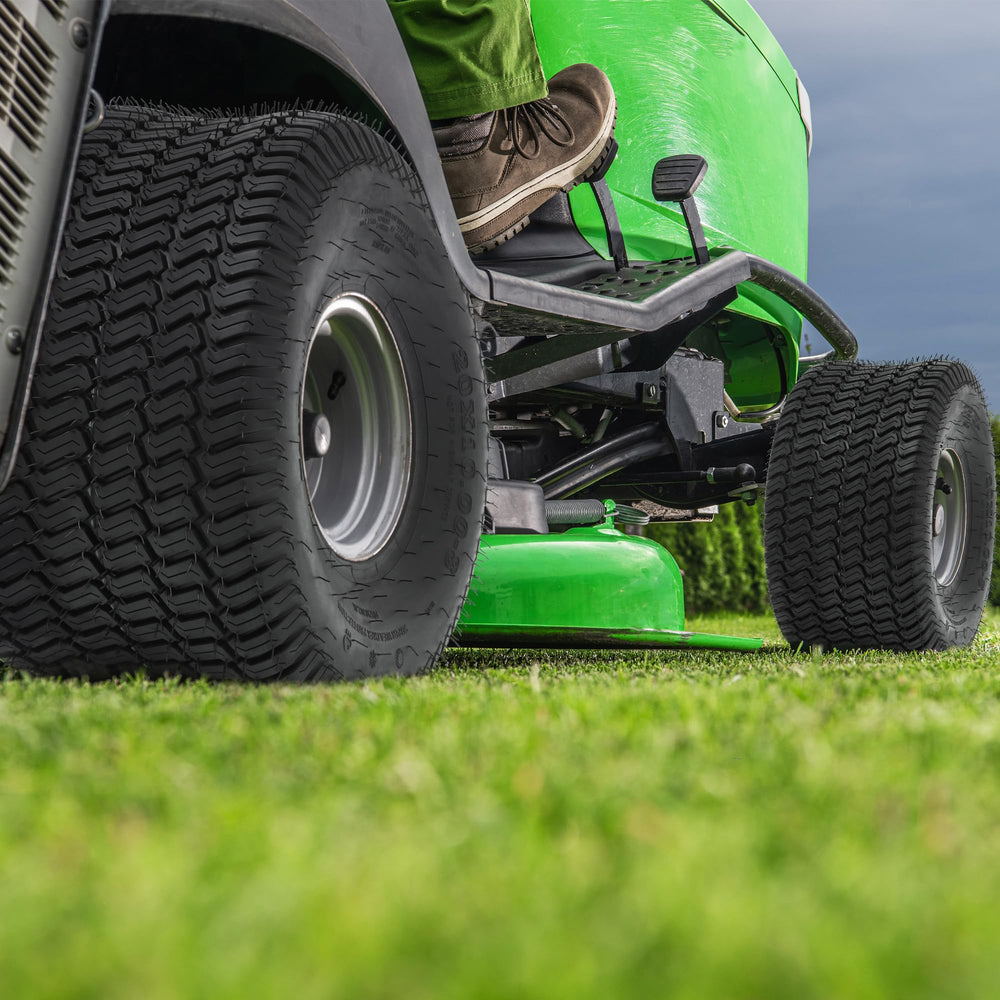 YITAMOTOR tire beside ruler showing scale and accurate 19.5-inch diameter