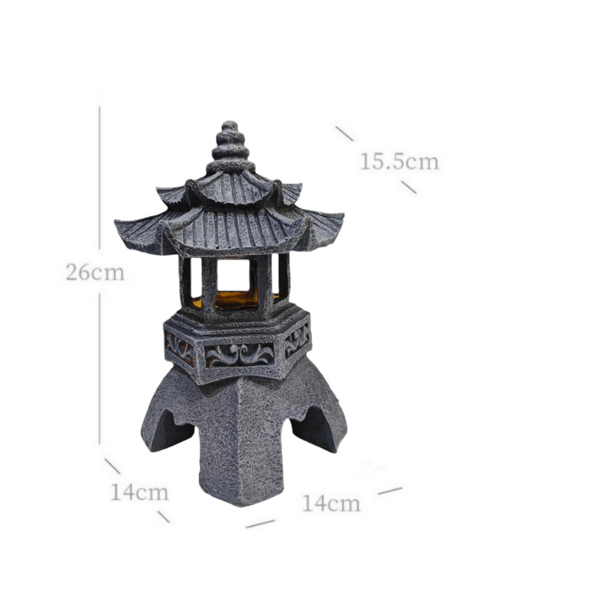 YLSMILE pagoda top solar panel charging in daylight for reliability