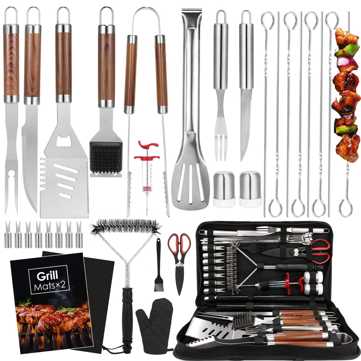 Yoehka carry bag with full 34-piece set showing organized pockets and portability benefit