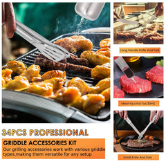 Yoehka grilling tools used on a hot grill demonstrating safe long-handled control
