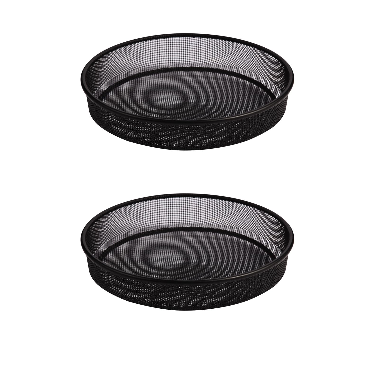 Yojanner front view metal round tray showing stable perch benefit