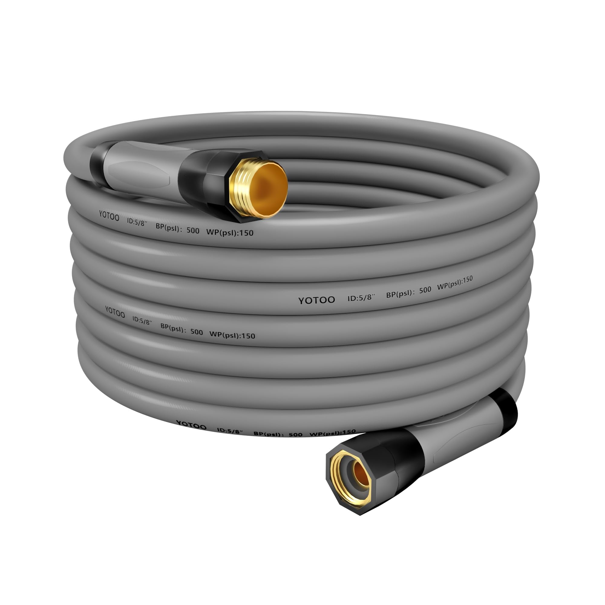 YOTOO front view showing 50ft hose packaging and clear product benefits