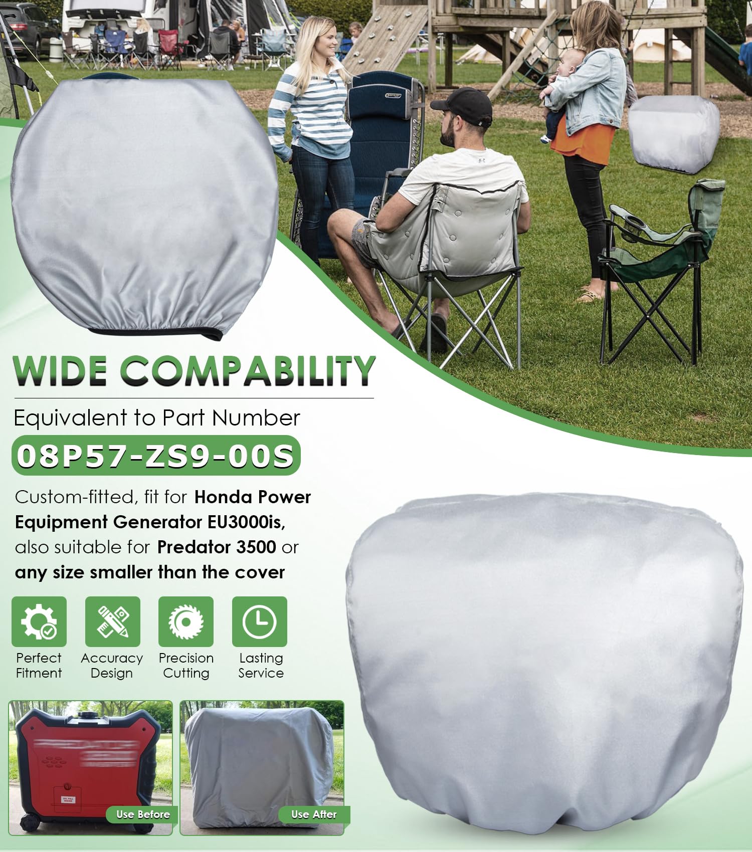 Yoursme elastic hem detail securing cover against wind