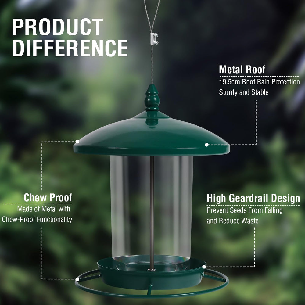 Youvip feeder 360° perch encouraging multiple birds to feed together